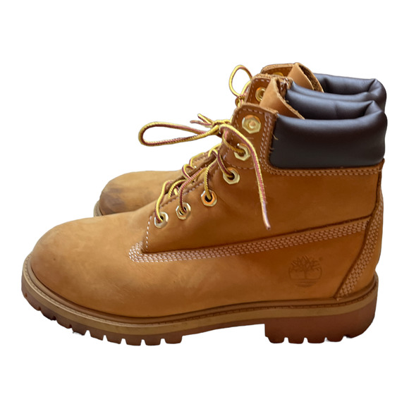 Timberland Shoes - Timberland  Brown Leather Lace Up Working Boots Women's Size 5